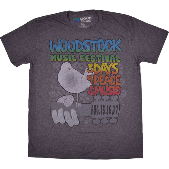 Liquid Blue Freedom Festival Dark Heather Poly-Cotton T-Shirt