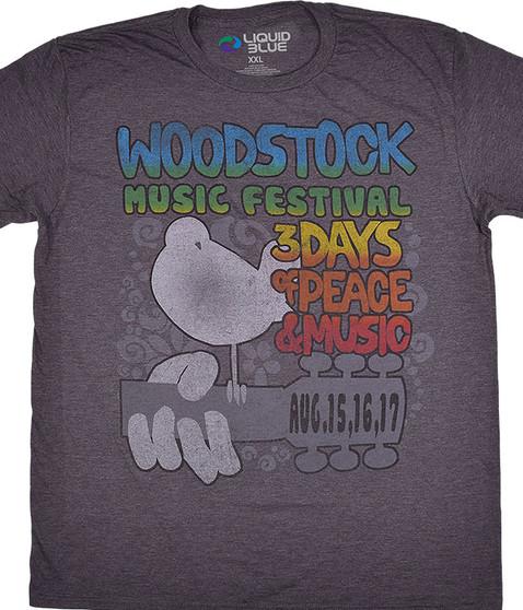 liquid blue Freedom Festival Dark Heather Poly-Cotton T-Shirt