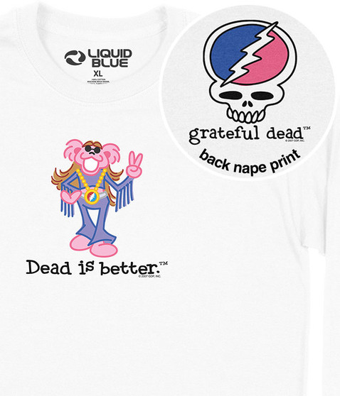 liquid blue Fringe Dead Is Better Long Sleeve T-Shirt