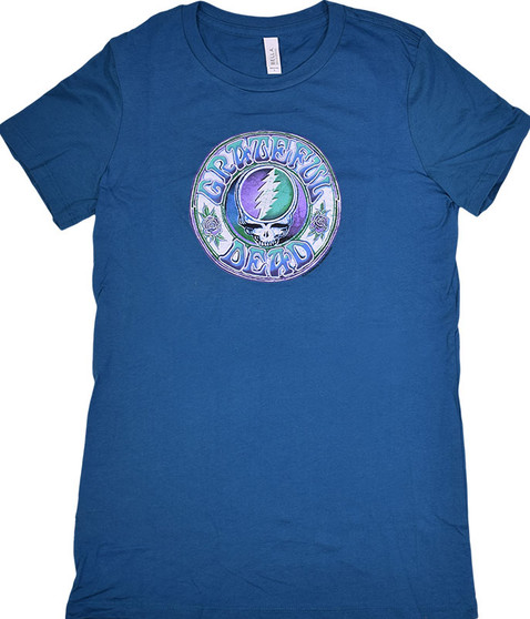 liquid blue GD Batik SYF Blue Juniors Long Length T-Shirt