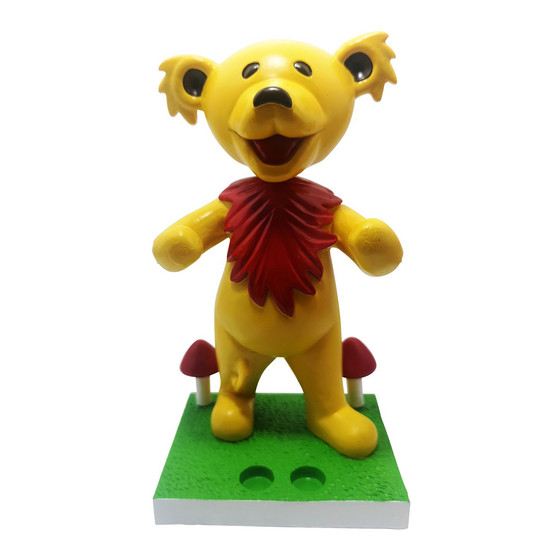 Liquid Blue GD Bobblehead Dancing Bear Yellow Holder