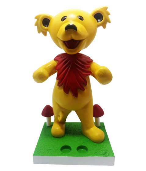 liquid blue GD Bobblehead Dancing Bear Yellow Holder
