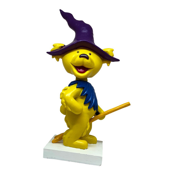 Liquid Blue GD Bobblehead Dancing Witch Bear Yellow