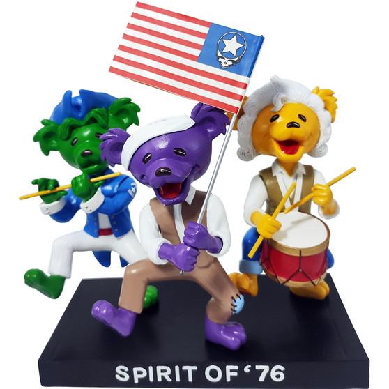 Liquid Blue GD Bobbleheads Dancing Bear Spirit Of 76