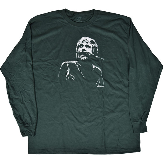 Liquid Blue GD Brent Mydland Green Long Sleeve T-Shirt