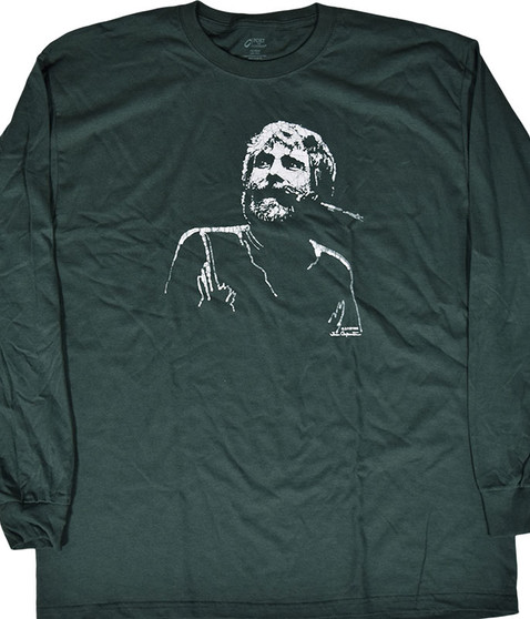 liquid blue GD Brent Mydland Green Long Sleeve T-Shirt