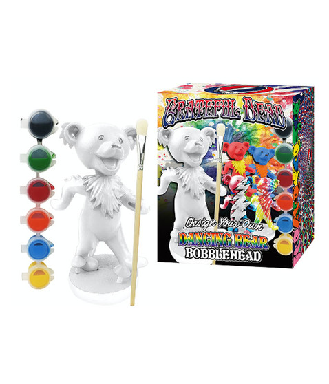 liquid blue GD Dancing Bear Paint Your Own Bobble Head Set