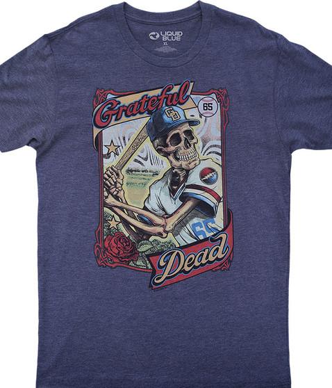 liquid blue GD On-Deck Dark Blue Heather Poly-Cotton T-Shirt