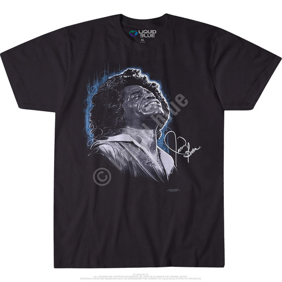 Liquid Blue Godfather Of Soul Black Athletic T-Shirt