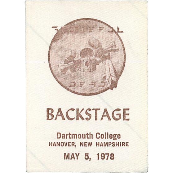 Liquid Blue Grateful Dead 1978 05-05 Backstage Pass