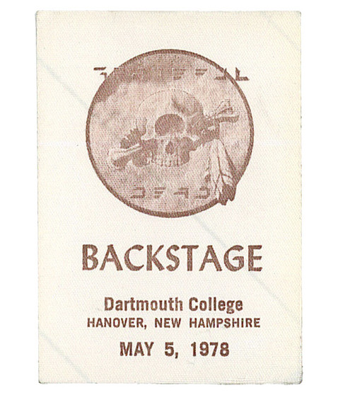 liquid blue Grateful Dead 1978 05-05 Backstage Pass