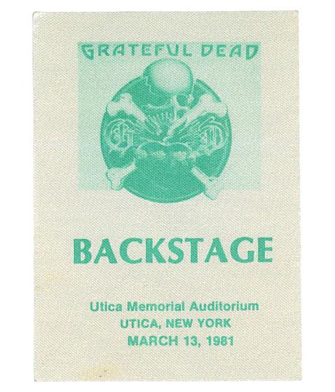 liquid blue Grateful Dead 1981 03-13 Backstage Pass
