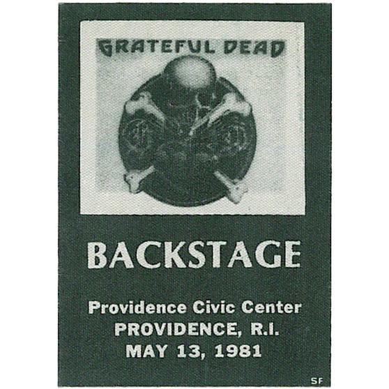 Liquid Blue Grateful Dead 1981 05-13 Backstage Pass