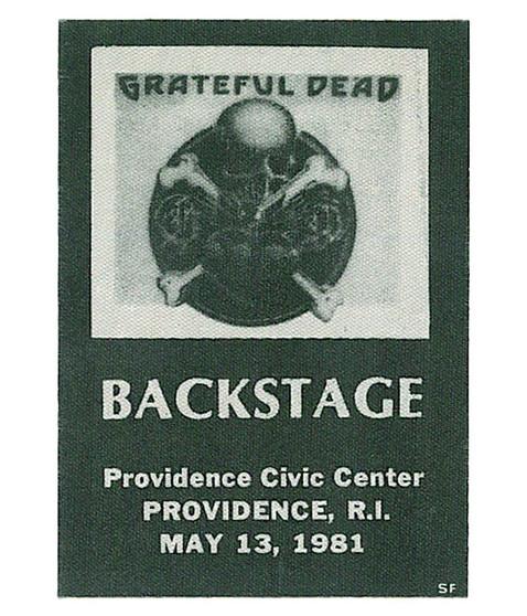 liquid blue Grateful Dead 1981 05-13 Backstage Pass