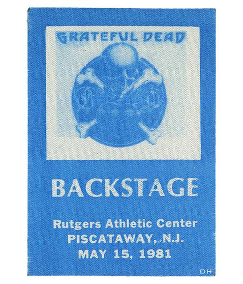 liquid blue Grateful Dead 1981 05-15 Backstage Pass