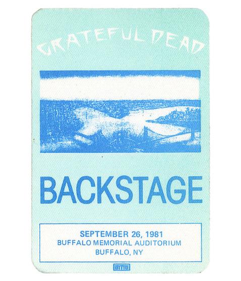 liquid blue Grateful Dead 1981 09-26 Backstage Pass