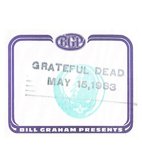 liquid blue Grateful Dead 1983 05-15 Backstage Pass