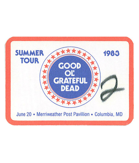 liquid blue Grateful Dead 1983 06-20 Backstage Pass