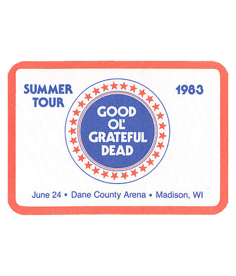 liquid blue Grateful Dead 1983 06-24 Backstage Pass
