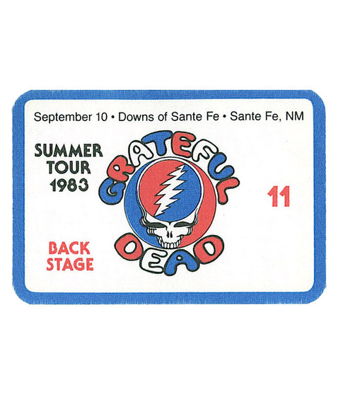 liquid blue Grateful Dead 1983 09-10 Backstage Pass