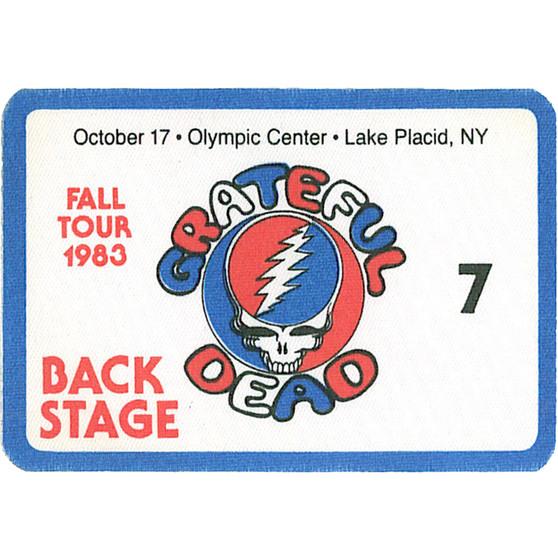 Liquid Blue Grateful Dead 1983 10-17 Backstage Pass