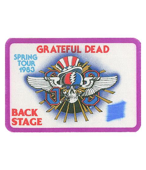 liquid blue Grateful Dead 1983 Spring Tour Purple Backstage Pass