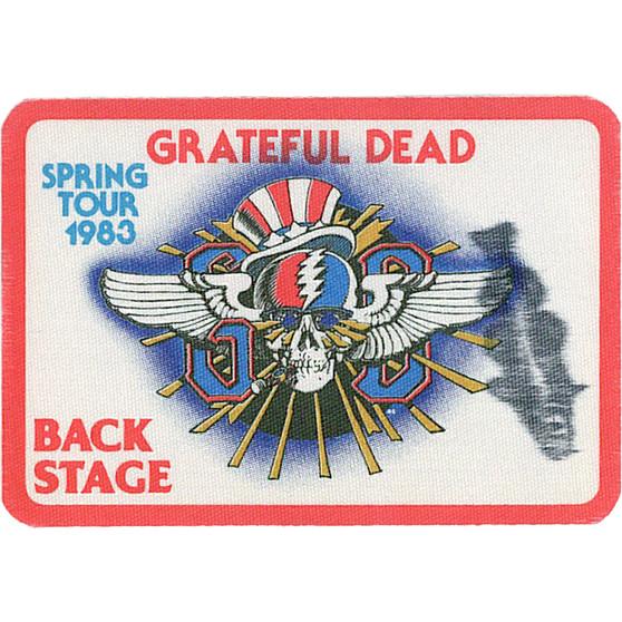 Liquid Blue Grateful Dead 1983 Spring Tour Red Backstage Pass