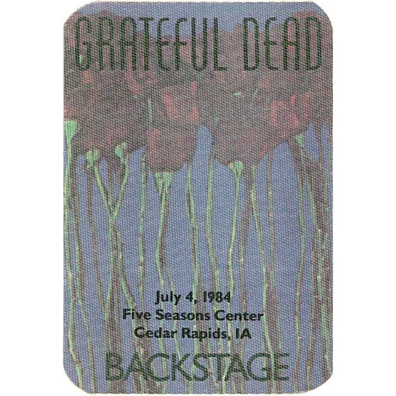 Liquid Blue Grateful Dead 1984 07-04 Backstage Pass