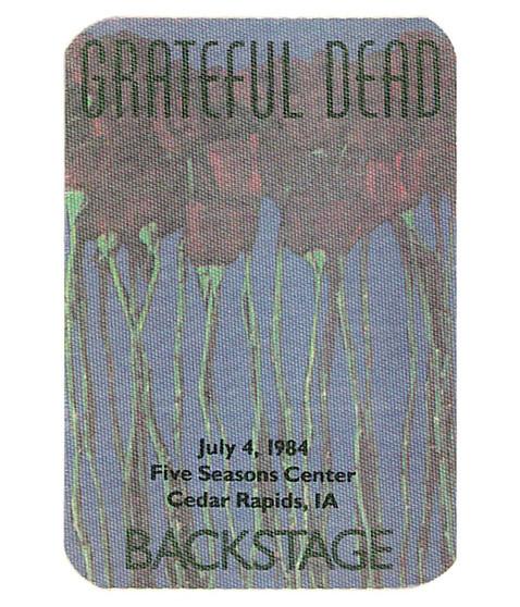 liquid blue Grateful Dead 1984 07-04 Backstage Pass