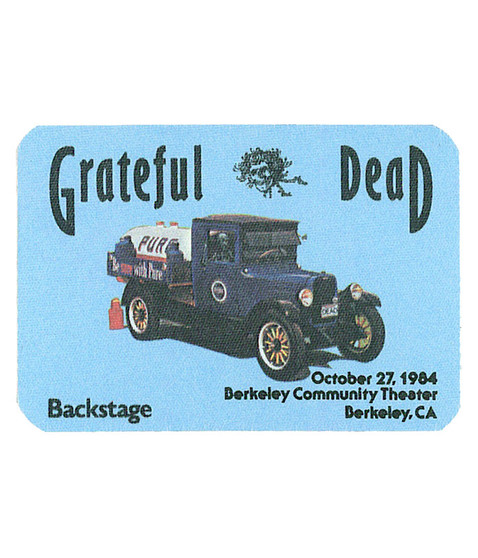 liquid blue Grateful Dead 1984 10-27 Backstage Pass