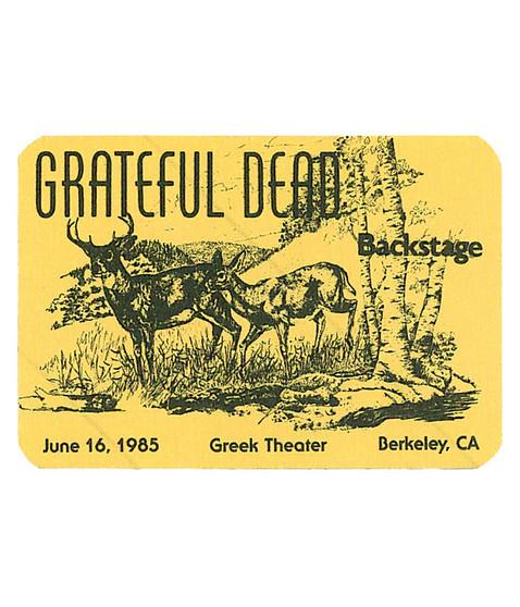 liquid blue Grateful Dead 1985 06-16 Backstage Pass