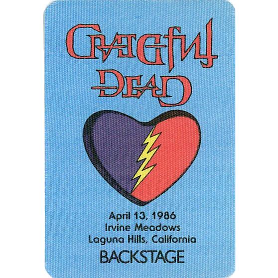 Liquid Blue Grateful Dead 1986 04-13 Backstage Pass