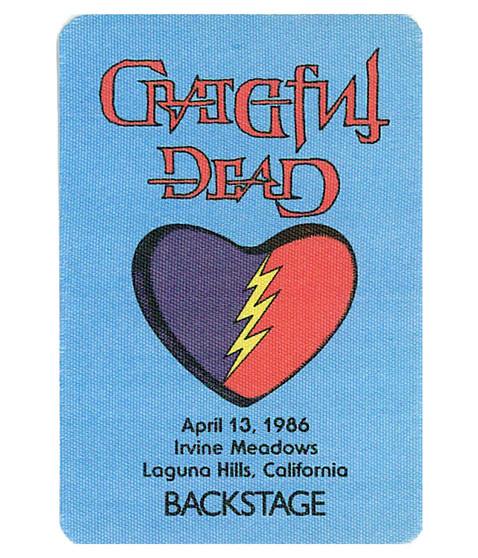liquid blue Grateful Dead 1986 04-13 Backstage Pass