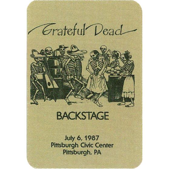 Liquid Blue Grateful Dead 1987 07-06 Backstage Pass