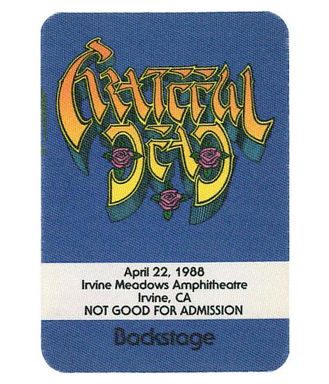 liquid blue Grateful Dead 1988 04-22 Backstage Pass