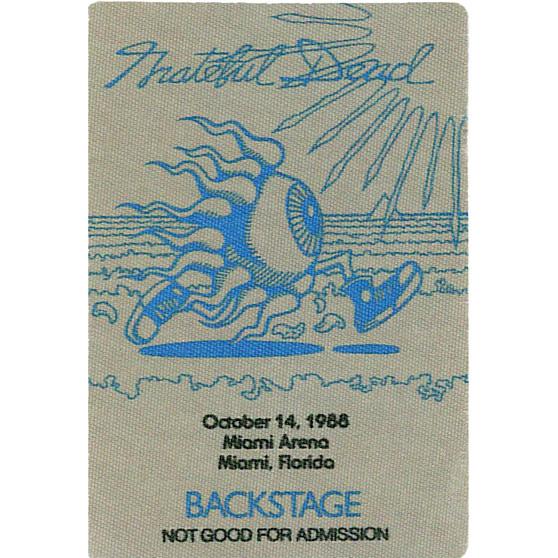 Liquid Blue Grateful Dead 1988 10-14 Backstage Pass
