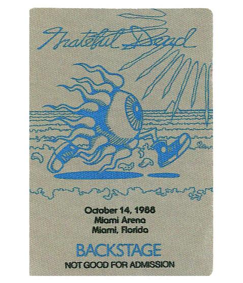 liquid blue Grateful Dead 1988 10-14 Backstage Pass