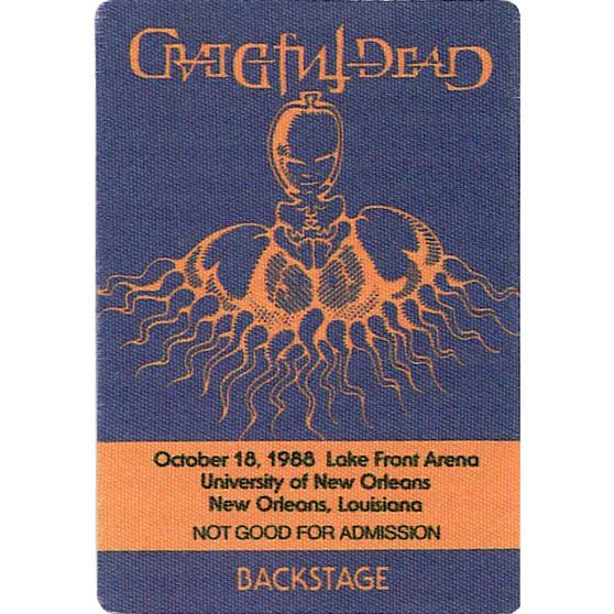 Liquid Blue Grateful Dead 1988 10-18 Backstage Pass