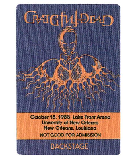 liquid blue Grateful Dead 1988 10-18 Backstage Pass