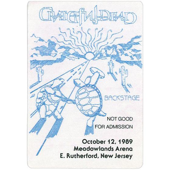 Liquid Blue Grateful Dead 1989 10-12 Backstage Pass
