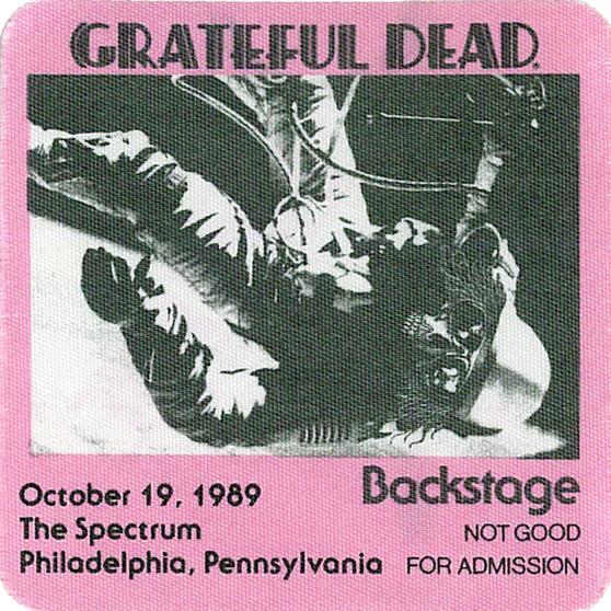 Liquid Blue Grateful Dead 1989 10-19 Backstage Pass