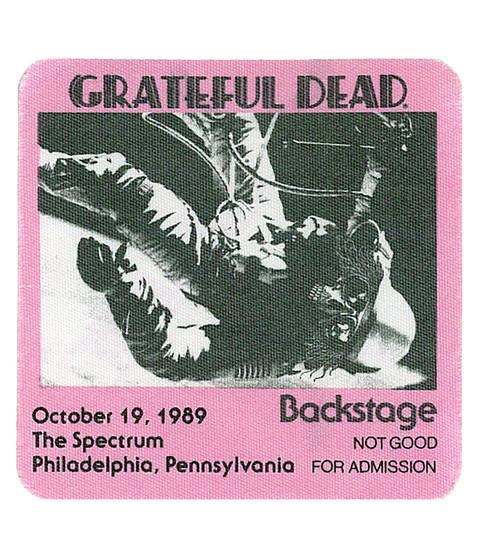 liquid blue Grateful Dead 1989 10-19 Backstage Pass