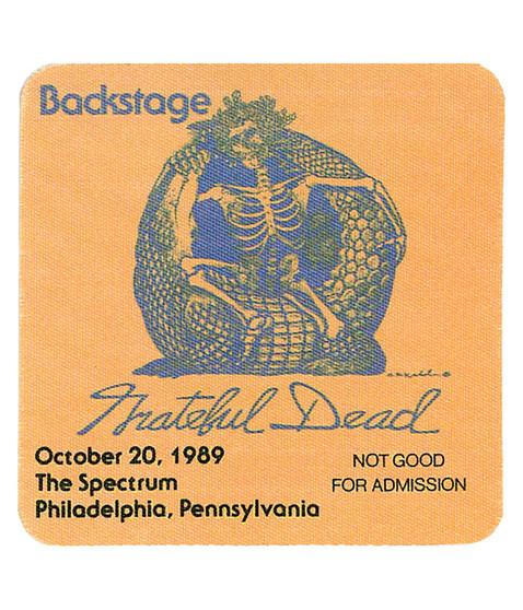 liquid blue Grateful Dead 1989 10-20 Backstage Pass