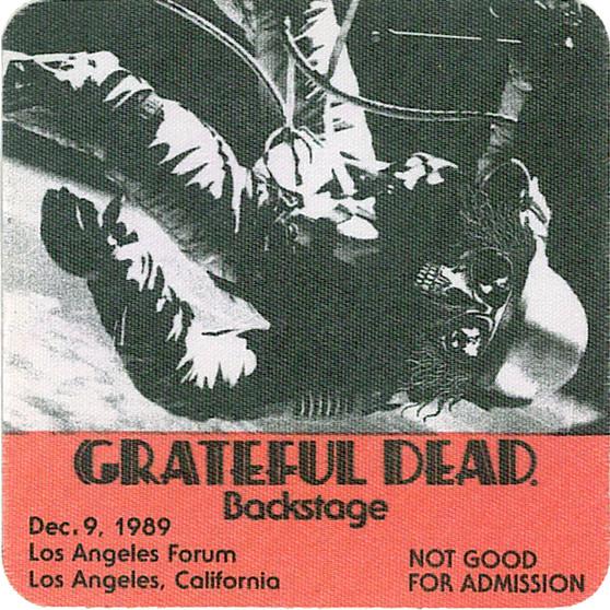 Liquid Blue Grateful Dead 1989 12-09 Backstage Pass