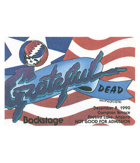 liquid blue Grateful Dead 1990 12-08 Backstage Pass