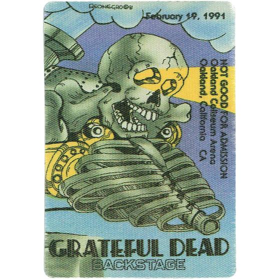 Liquid Blue Grateful Dead 1991 02-19 Backstage Pass