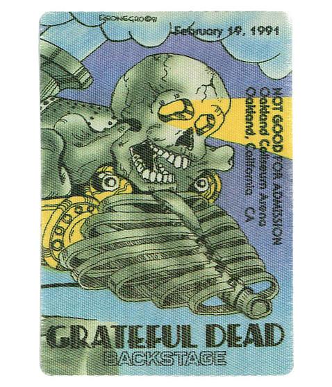 liquid blue Grateful Dead 1991 02-19 Backstage Pass