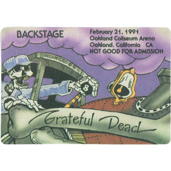 Liquid Blue Grateful Dead 1991 02-21 Backstage Pass