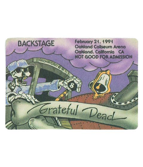 liquid blue Grateful Dead 1991 02-21 Backstage Pass