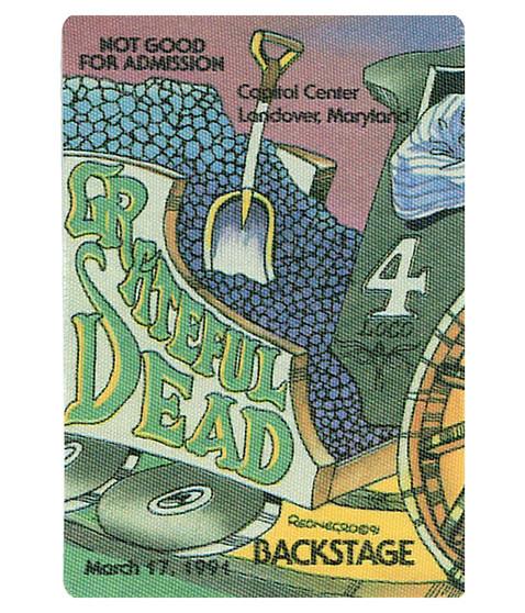 liquid blue Grateful Dead 1991 03-17 Backstage Pass